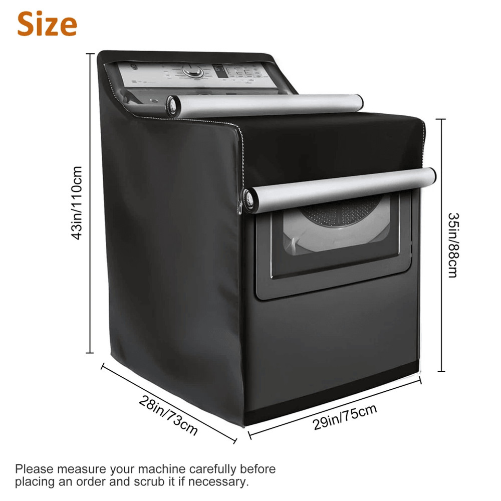 Waterproof Washing Machine Top Dust Cover Oxford Cloth Laundry Washer Dryer Protect Dustproof Outdo 8