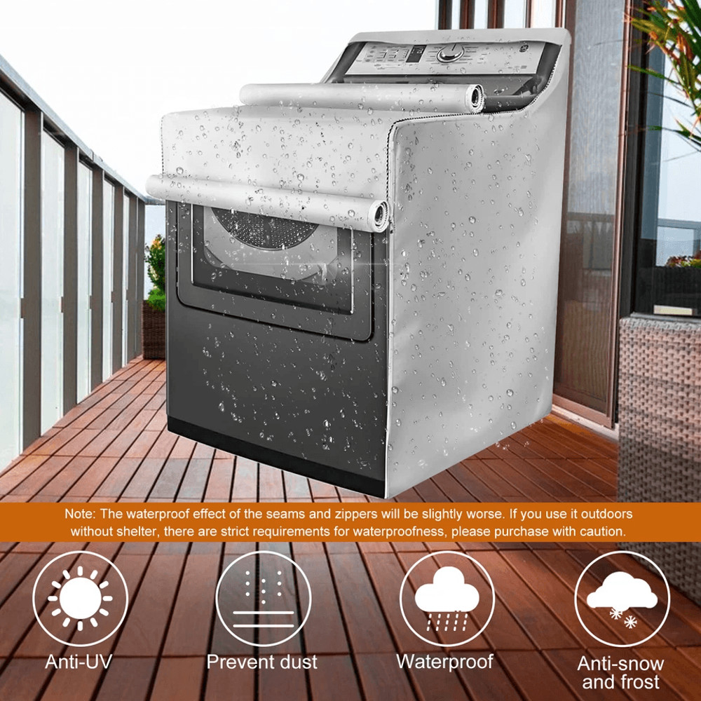 Waterproof Washing Machine Top Dust Cover Oxford Cloth Laundry Washer Dryer Protect Dustproof Outdo 1
