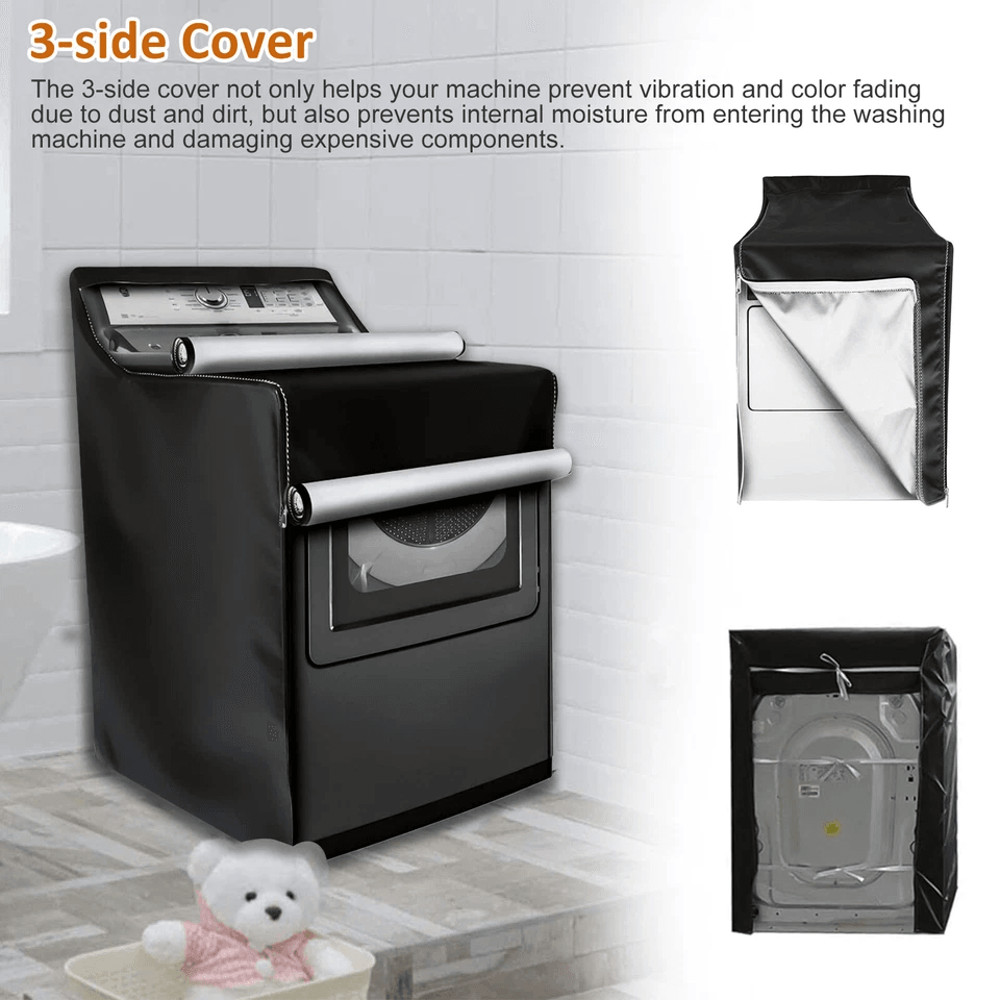 Waterproof Washing Machine Top Dust Cover Oxford Cloth Laundry Washer Dryer Protect Dustproof Outdo 4