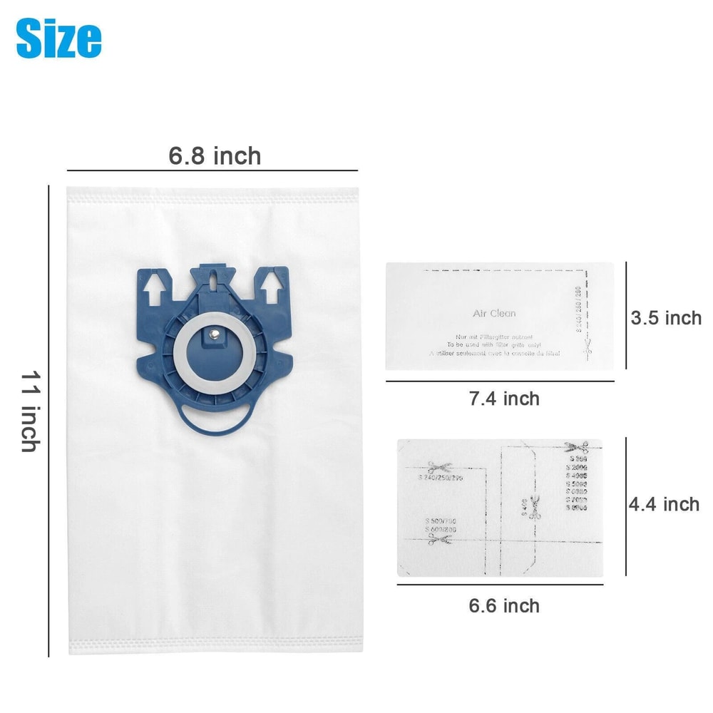 Disposable Vacuum Cleaner Bags For S2 S5 S8 C1 C2 C3 Series 3