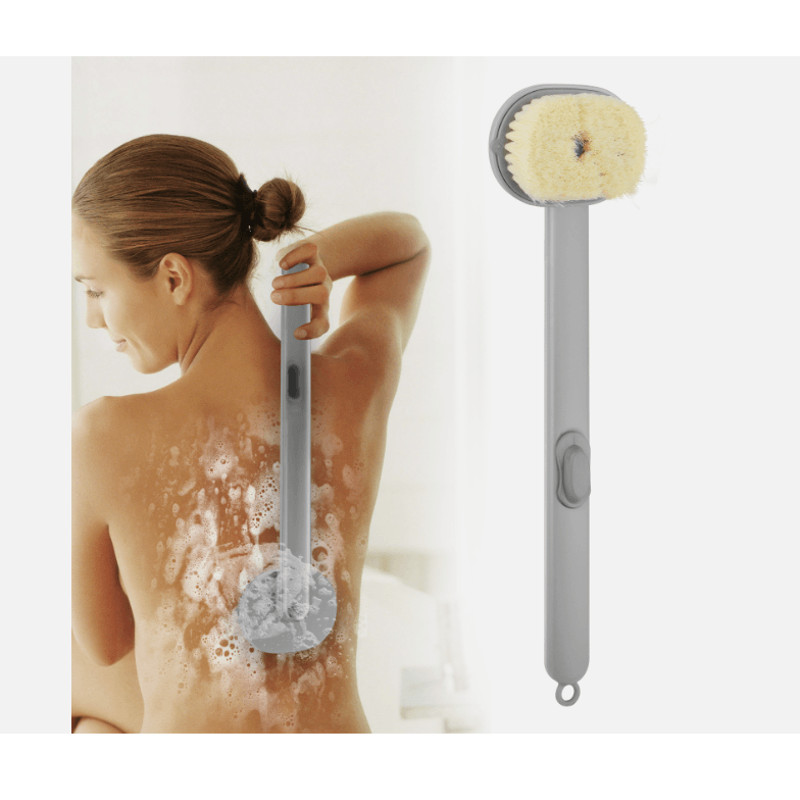 Long Handle Bath Brush With Soap Dispenser Back Scrubber And Exfoliating Body Shower Washer For Smo 6