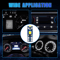 W3W LED Instrument Panel Cluster Dash Gauge Light Bulbs With Sockets White 3030 SMD Interior Lights 6