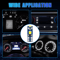 W3W LED Instrument Panel Cluster Dash Gauge Light Bulbs With Sockets White 3030 SMD Interior Lights 6