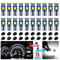 W3W LED Instrument Panel Cluster Dash Gauge Light Bulbs With Sockets White 3030 SMD Interior Lights 0