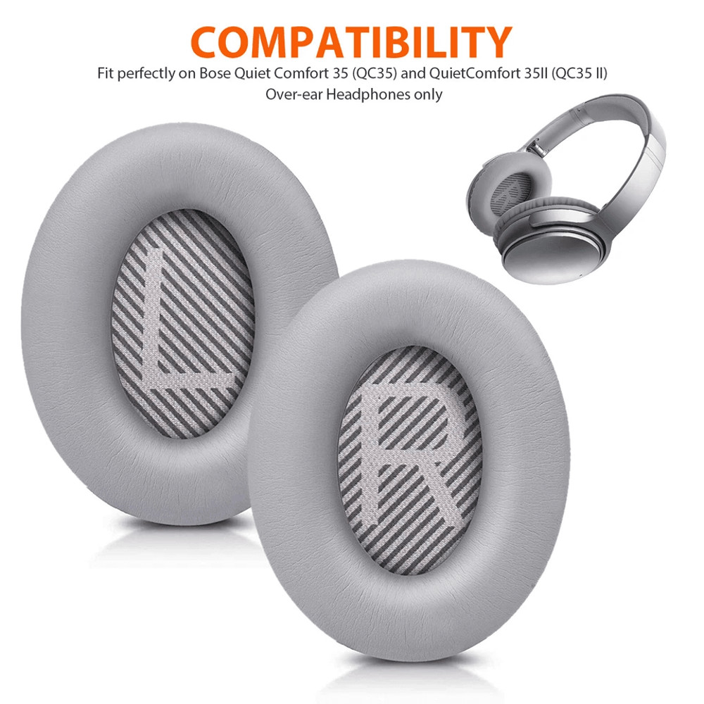 Earpad Replacement Cushions For Bose Quiet Comfort Headphones Premium Leather Ear Pads For OverEar  3
