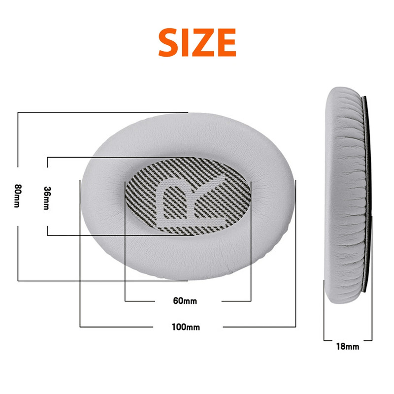 Earpad Replacement Cushions For Bose Quiet Comfort Headphones Premium Leather Ear Pads For OverEar  7