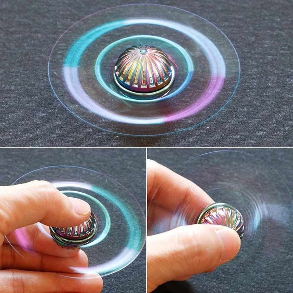 Premium Metal Fidget Spinner Desk Toy Gyroscope For Anxiety  Focus 5 Color Options Smooth Rotating  4
