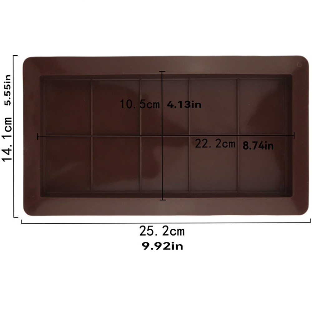 Food Grade Silicone Chocolate Bar Mold Professional Rectangular Candy Making Mold For Homemade Trea 1