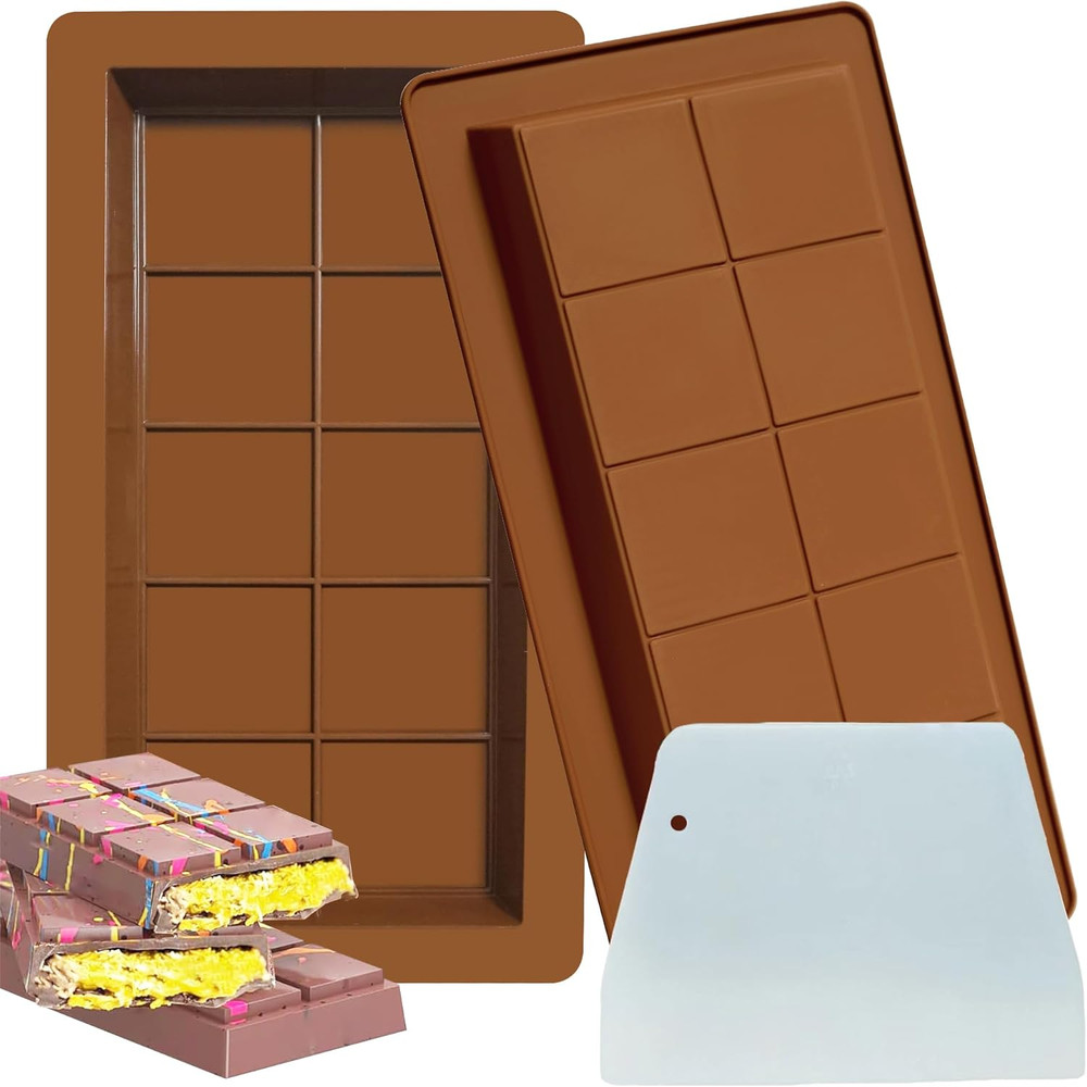 Food Grade Silicone Chocolate Bar Mold Professional Rectangular Candy Making Mold For Homemade Trea 6