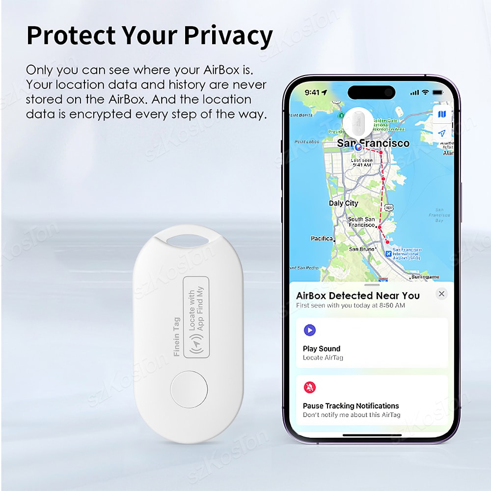 Smart Tag Global Locator – Mini GPS Tracker for Keys, Wallet, Pets & Cars | Works with iOS Find My App