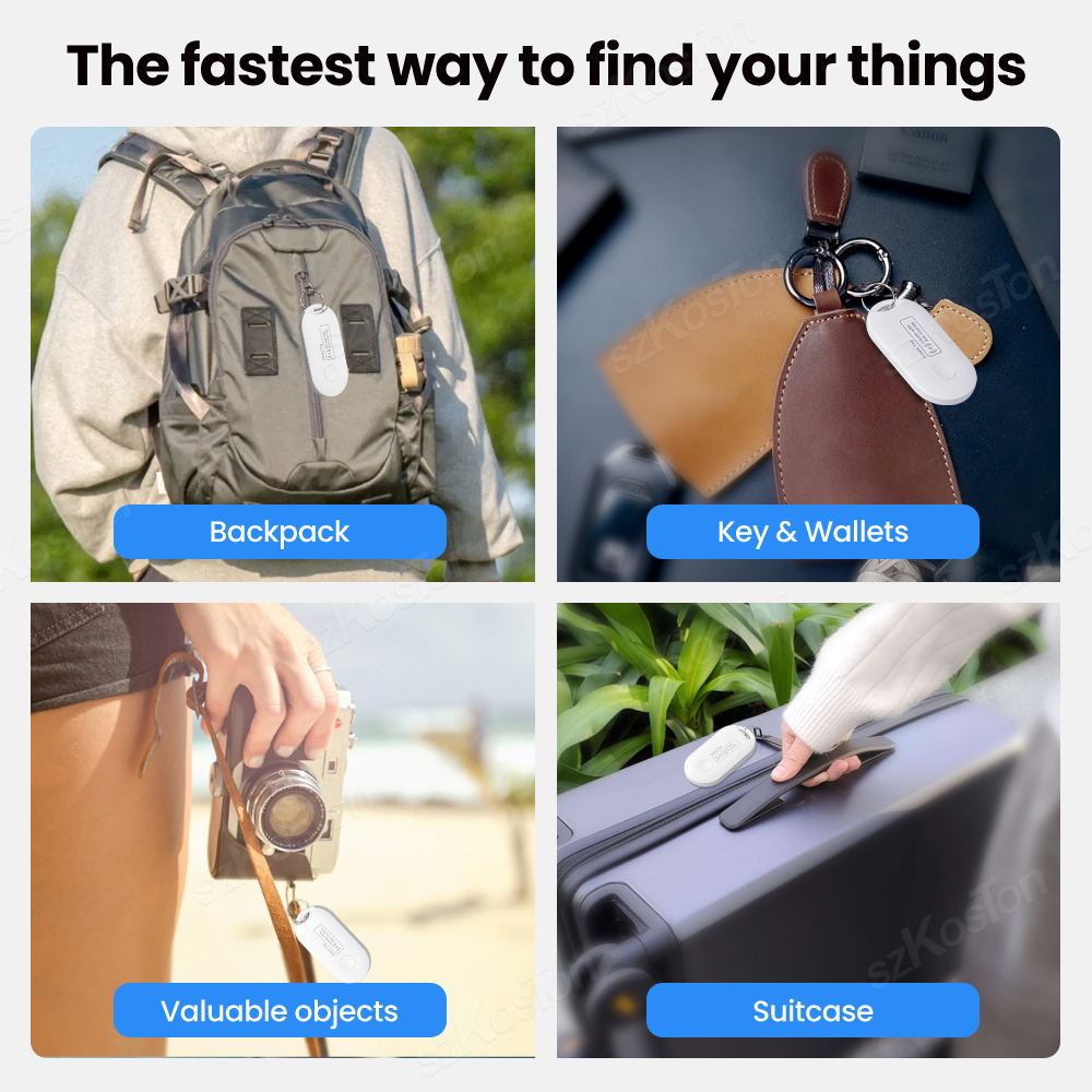 Smart Tag Global Locator – Mini GPS Tracker for Keys, Wallet, Pets & Cars | Works with iOS Find My App