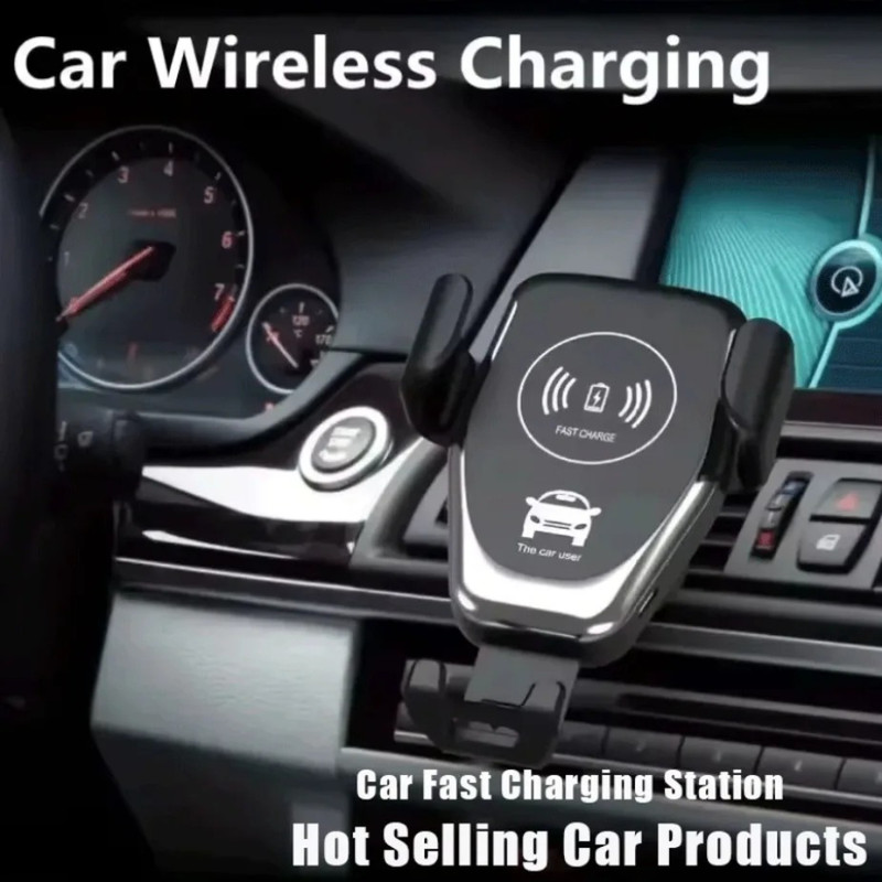 Wireless Car Charger Mount Fast Charging Phone Holder For IPhone Samsung Xiaomi 1