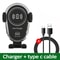 Wireless Car Charger Mount Fast Charging Phone Holder For IPhone Samsung Xiaomi 11