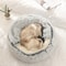 Winter Plush Pet Bed Semi Enclosed Cat Dog Nest With Warm Comforter For AutumnWinter 2