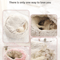 Winter Plush Pet Bed Semi Enclosed Cat Dog Nest With Warm Comforter For AutumnWinter 3