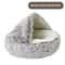Winter Plush Pet Bed Semi Enclosed Cat Dog Nest With Warm Comforter For AutumnWinter 10