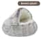 Winter Plush Pet Bed Semi Enclosed Cat Dog Nest With Warm Comforter For AutumnWinter 11