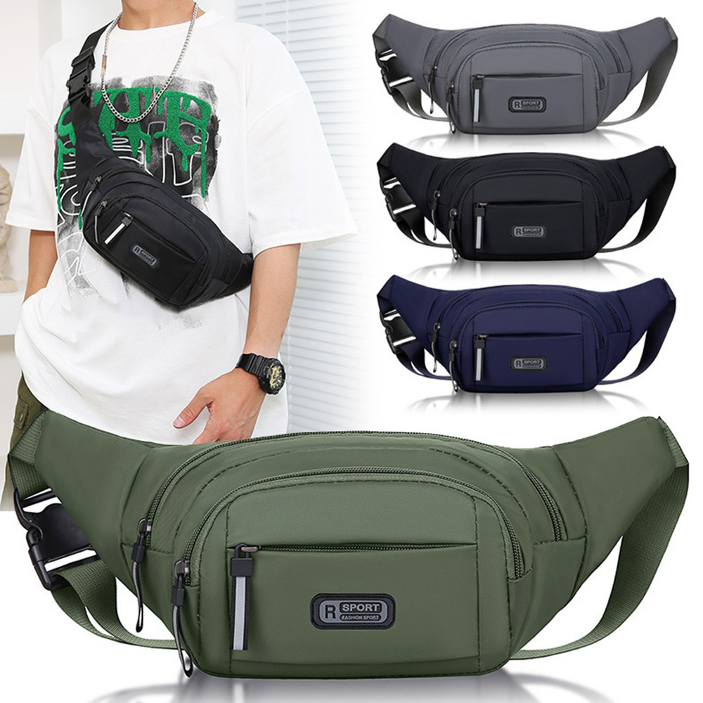 Mens Canvas Fit Waistpack Mobile AntiTheft Sports Running Belt For Outdoor Leisure Travel 0