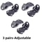 Bike Rear Foot Pedals Set HeavyDuty Cycling Footrests For Passenger Comfort Mounts On Rear Wheel Ax 7