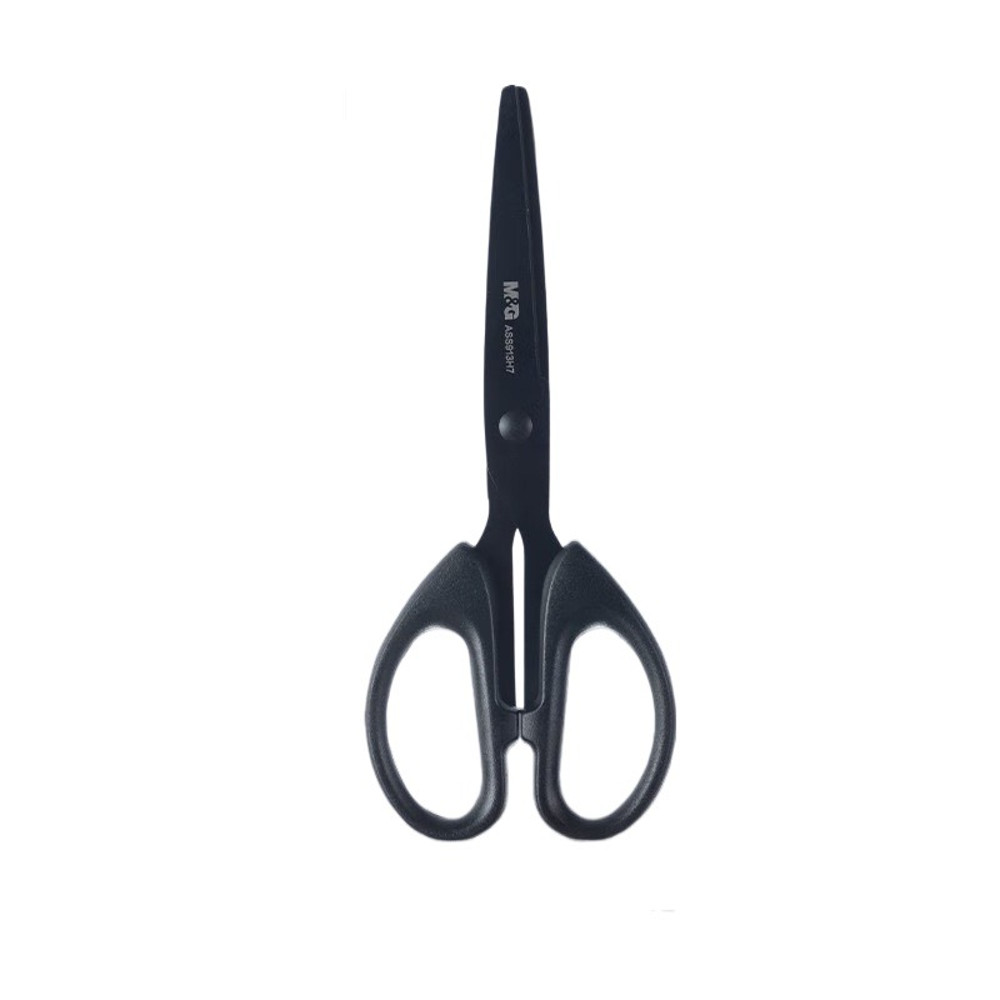 Premium 160mm Stainless Steel Scissors,M&G Black Blade Office Household Scissors Glue Resistant,Heavy Duty Cutting Tool