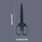 Premium 160mm Stainless Steel Scissors,M&G Black Blade Office Household Scissors Glue Resistant,Heavy Duty Cutting Tool