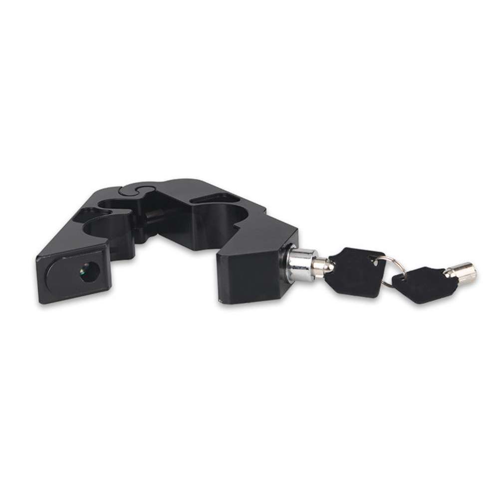 Motorcycle Handlebar Lock Anti Theft Brake Lever Lock for ATV Dirt Street Bikes, Solid Pull Rod Design Imitating Steel