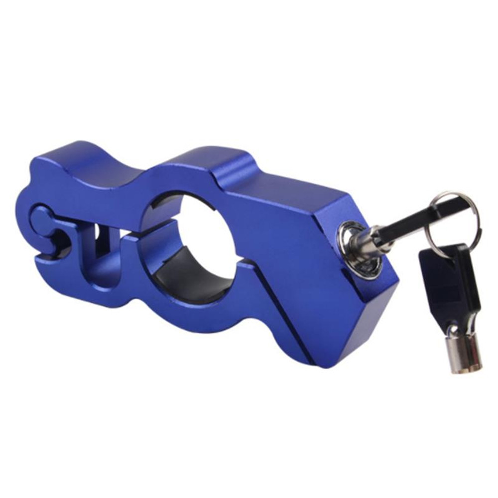 Motorcycle Handlebar Lock Anti Theft Brake Lever Lock for ATV Dirt Street Bikes, Solid Pull Rod Design Imitating Steel