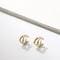 Mixing Metal Criss Cross Earrings Punk Gold Plated Silver Color Huggie Hoops Jewelry For Women Geom 3