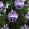 Silk Thread Covered Christmas Ball Ornaments Satin Shatterproof Bubbles Kit Xmas Tree Hanging Decor 2
