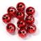 Color Printed Big Ball Bead, Christmas Acrylic Beads, for Christmas Tree Party Decoration, Ornament Making Accessories