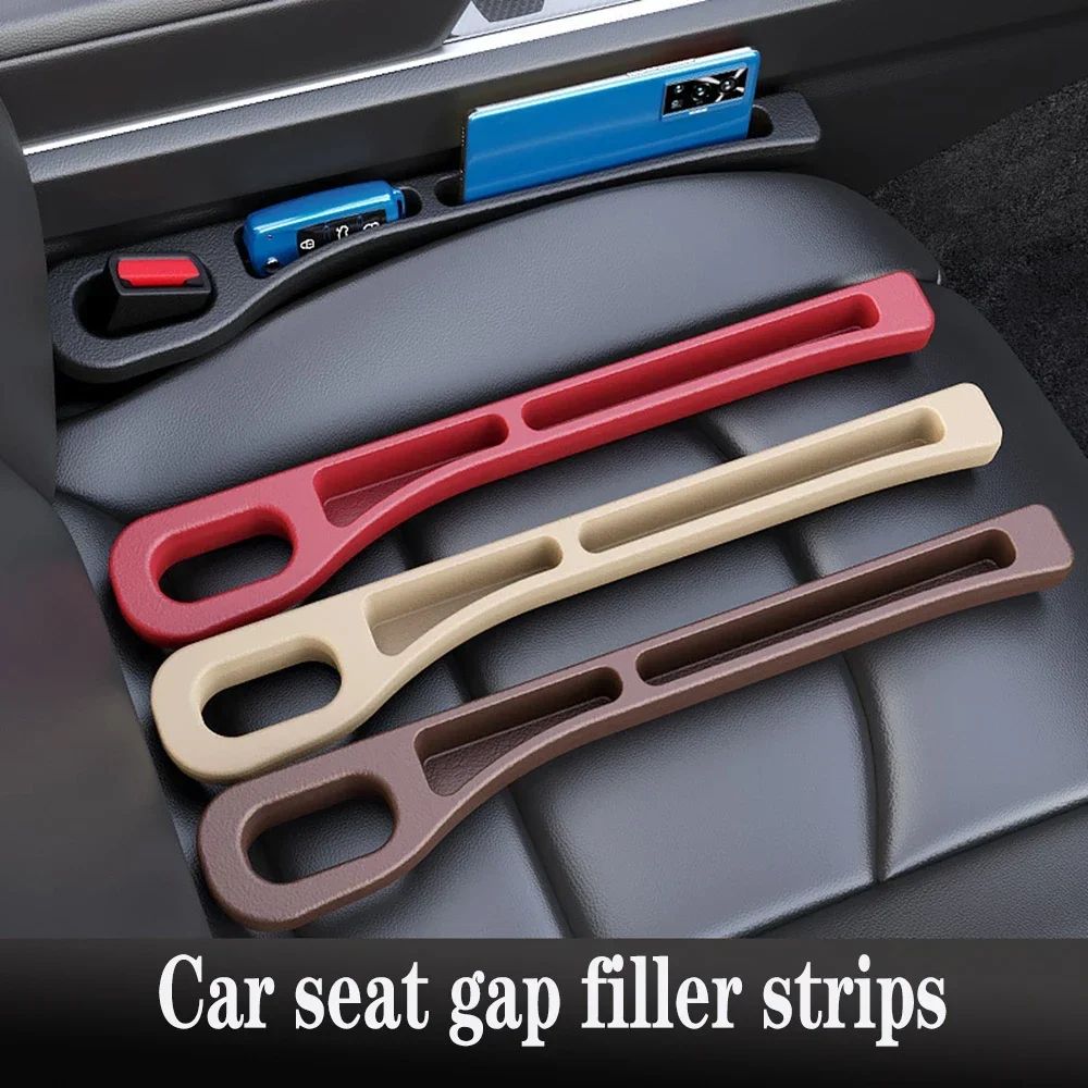 Car Seat Gap Filler Elastic Center Console Side Crevice Filler Strip Drop Blocker For Phones Keys