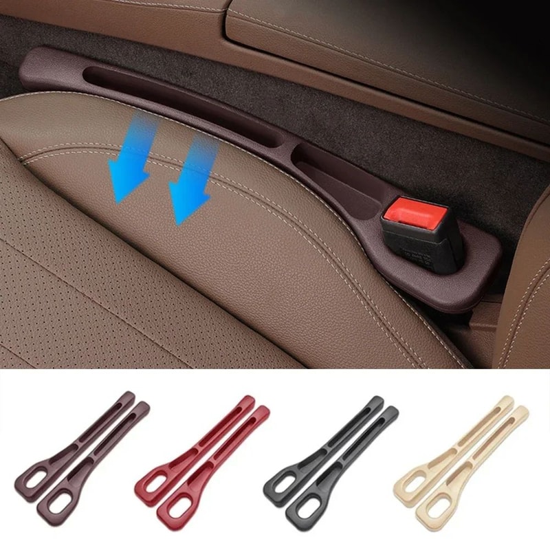 Car Seat Gap Filler Elastic Center Console Side Crevice Filler Strip Drop Blocker For Phones Keys