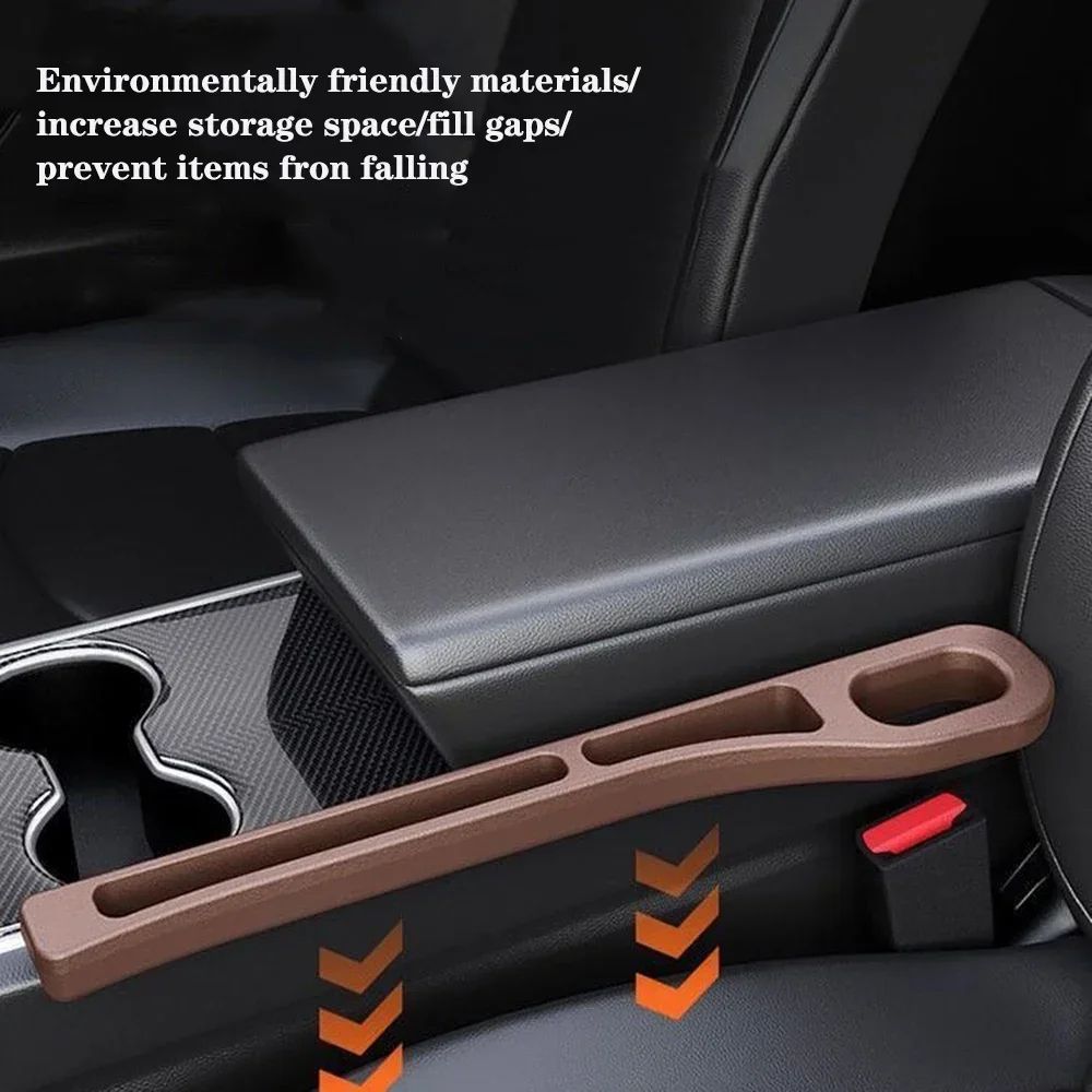 Car Seat Gap Filler Elastic Center Console Side Crevice Filler Strip Drop Blocker For Phones Keys