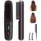 Ionic Hair Straightener Brush with Ceramic Comb Fast Heating Portable Styling Tool