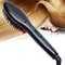 Professional Ceramic Hair Straightening Brush Electric Comb Anti Frizz Styler