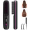 Rechargeable Ionic Hair Straightener Brush Fast Heating Portable Styling Comb 0