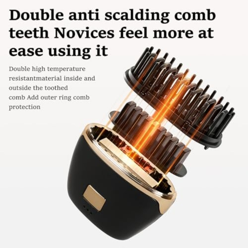 Rechargeable Portable Hair Straightener Brush Cordless Mini Travel Hair Straightener