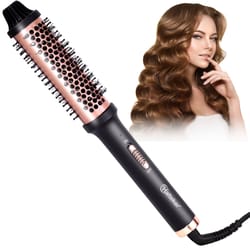 hatteker electric curling comb hair styling brush for effortless waves and volume