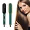Ionic Hair Straightening Brush with LCD Display Electric Hair Straightener Brush Comb