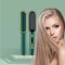 Ionic Hair Straightening Brush with LCD Display Electric Hair Straightener Brush Comb