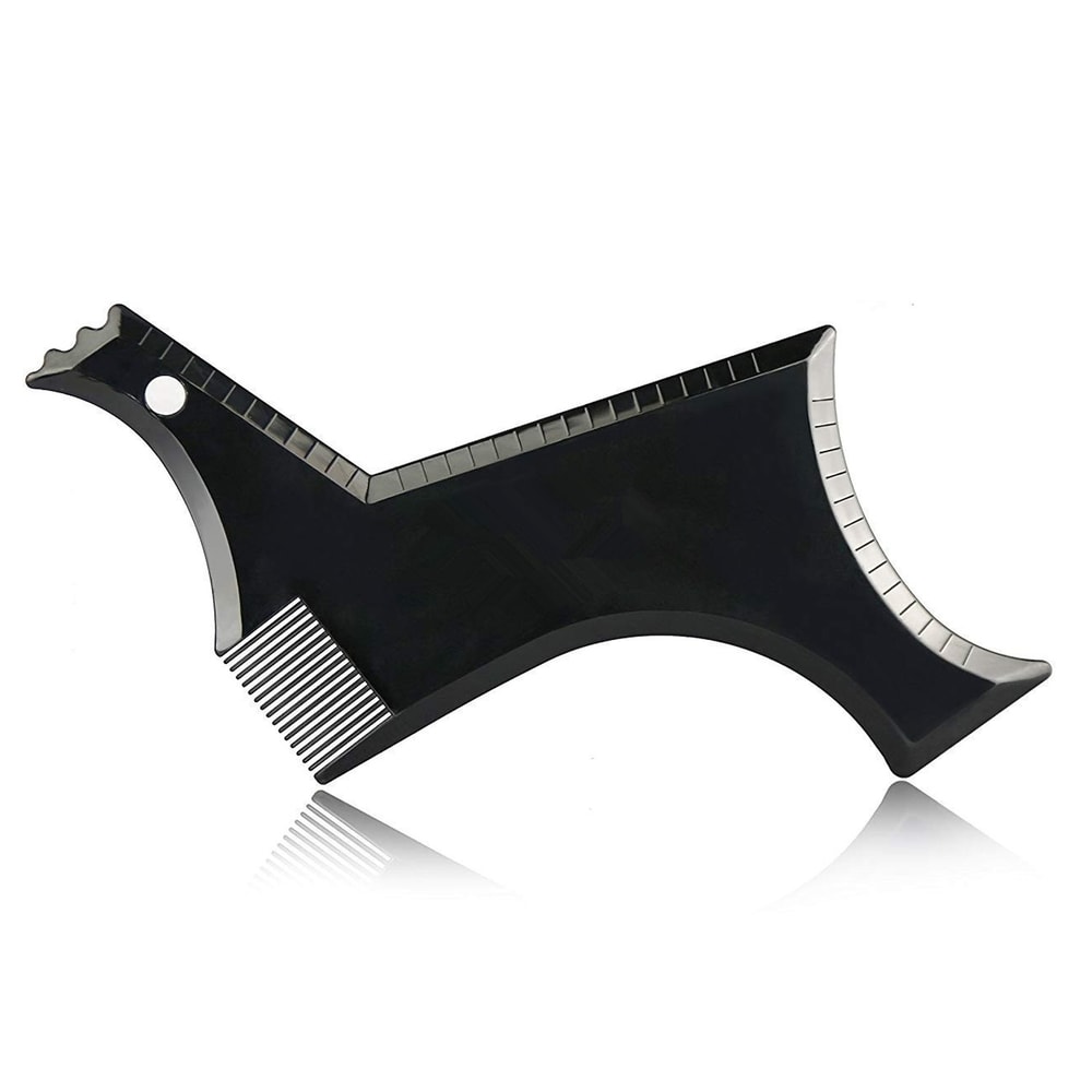 Precision Beard Shaping Tool Kit Beard Stencil Comb For Perfect Lines 6
