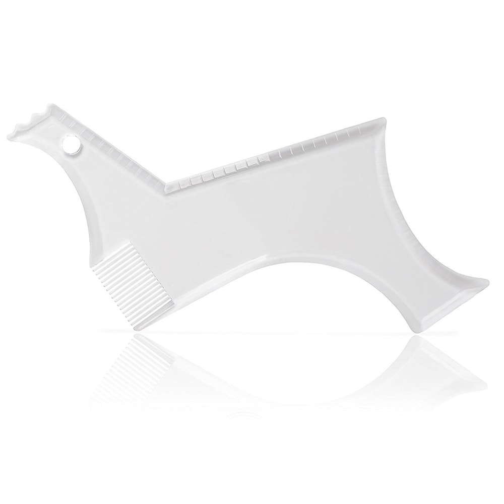 Precision Beard Shaping Tool Kit Beard Stencil Comb For Perfect Lines 7