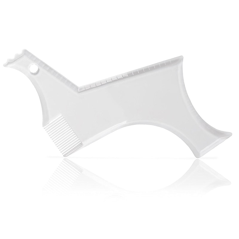 Precision Beard Shaping Tool Kit Beard Stencil Comb For Perfect Lines 7