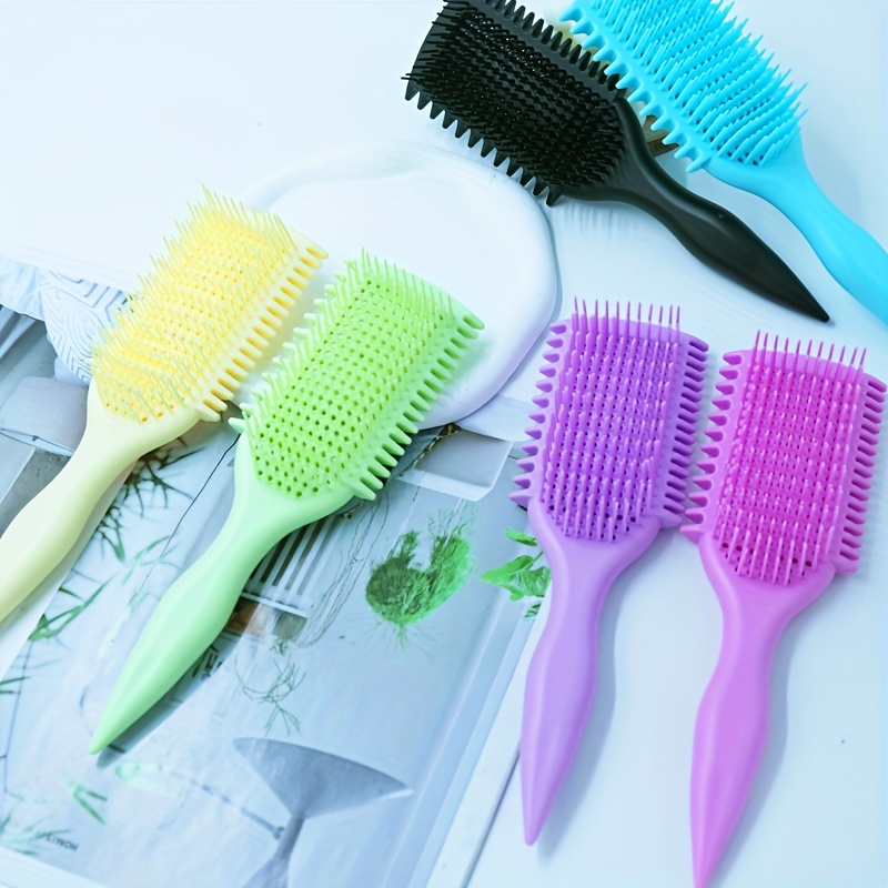 Bouncy Curling Hair Brush Detangling Comb With Scalp Massage For Wet Dry Styling 4