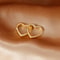 Minimalist Heart Hoop Earrings Stainless Steel Huggie Hoops for Women