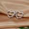 Minimalist Heart Hoop Earrings Stainless Steel Huggie Hoops for Women