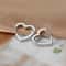 Minimalist Heart Hoop Earrings Stainless Steel Huggie Hoops for Women