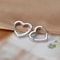 Minimalist Heart Hoop Earrings Stainless Steel Huggie Hoops for Women