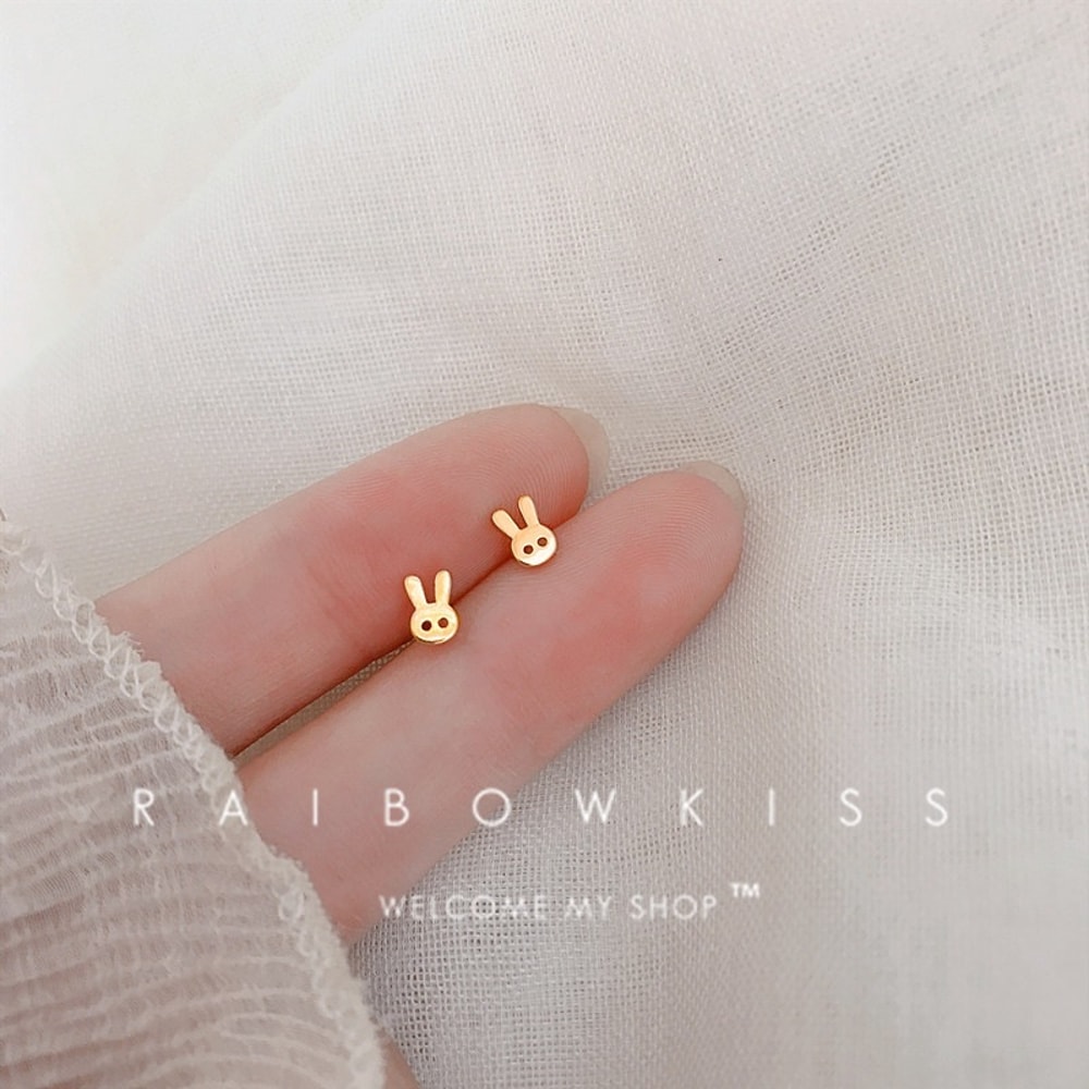 Gold Butterfly Heart Cartilage Stud Earrings For Women Mini Helix Tragus Jewelry 26