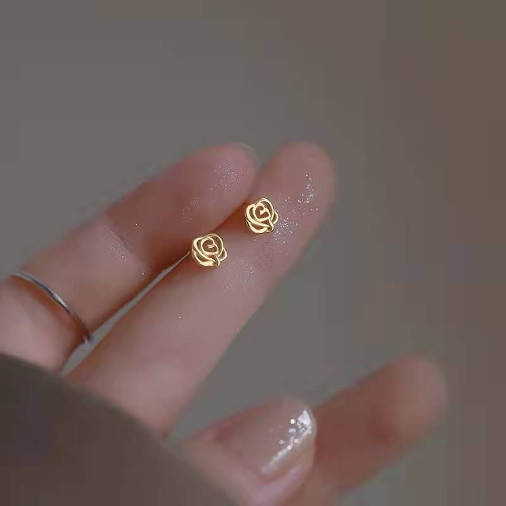 Gold Butterfly Heart Cartilage Stud Earrings For Women Mini Helix Tragus Jewelry 33